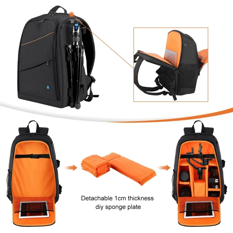 PULUZ Camera Bag Multi Function Outdoor Waterproof Scratch Proof Digital Camera Shoulder Backpack Rain Proof Camera Storage Bag-4