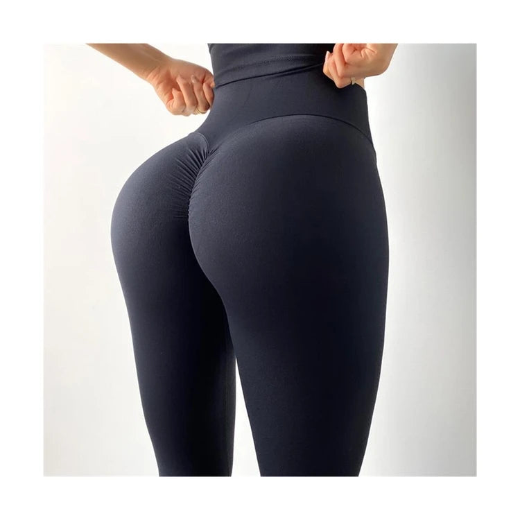 Scrunch Butt Lift Workout Leggings High Quality Naked-Feel Tummy Control Yoga Pant Female High Waist Gym V Shape Leggings-5