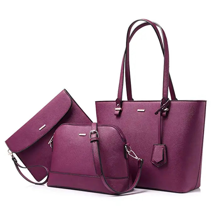 LOVEVOOK 2023 Designer PU Leather Ladies Shoulder Hand Bag 3 Pcs Luxury Purse and Handbags Set Large Cute Women Tote Bags-39