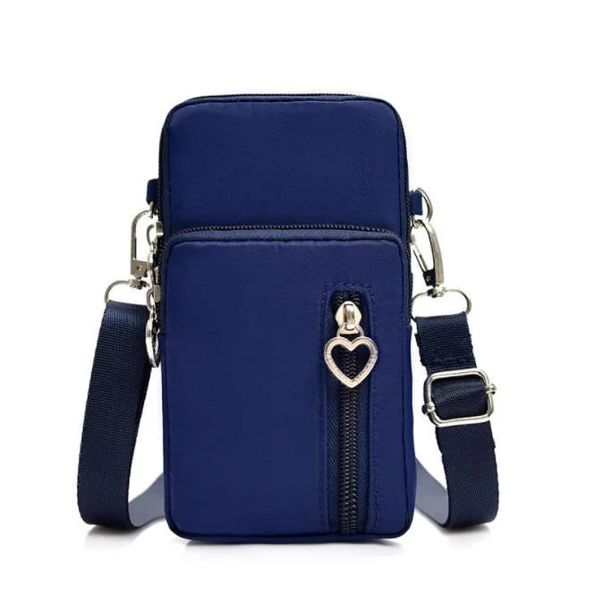 Custom Single Slant Women's Nylon Shoulder Phone Bag Handbags for Ladies Side Bags for Girls Mobile Phone Bag-14