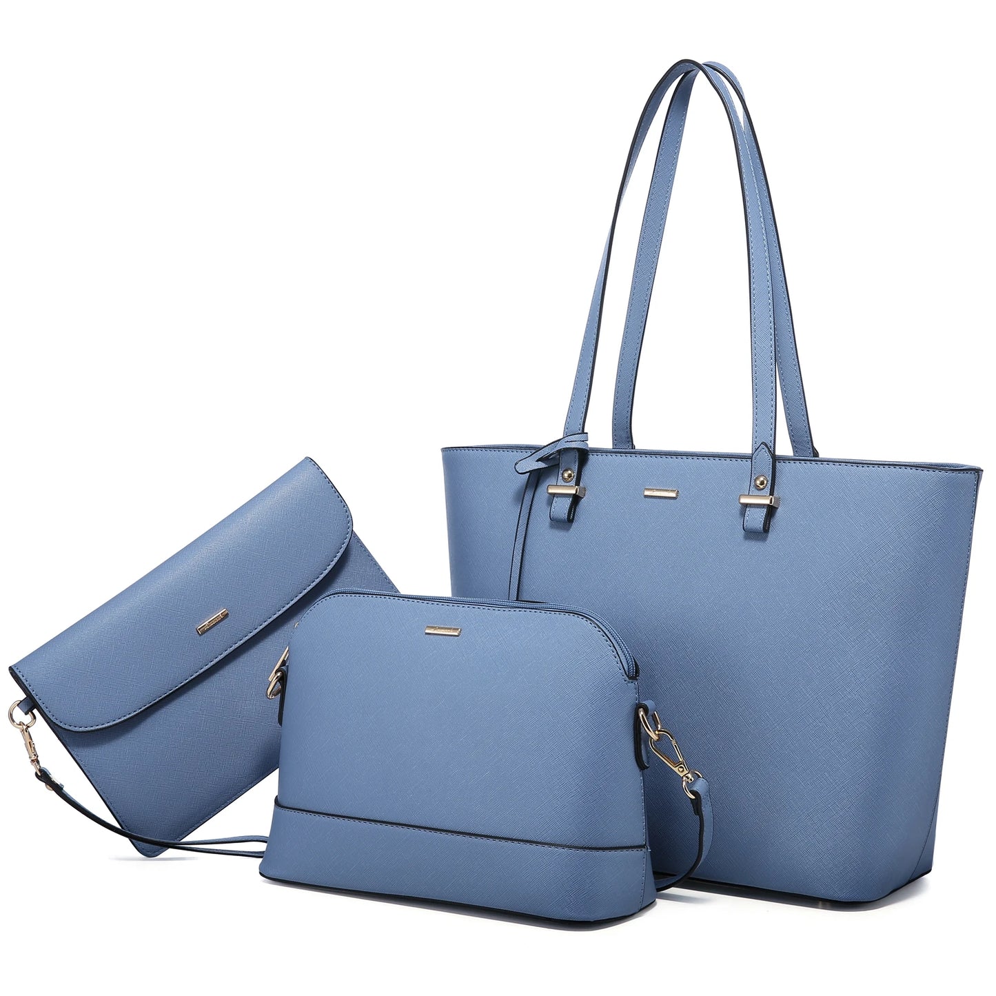 LOVEVOOK 2023 Designer PU Leather Ladies Shoulder Hand Bag 3 Pcs Luxury Purse and Handbags Set Large Cute Women Tote Bags-23
