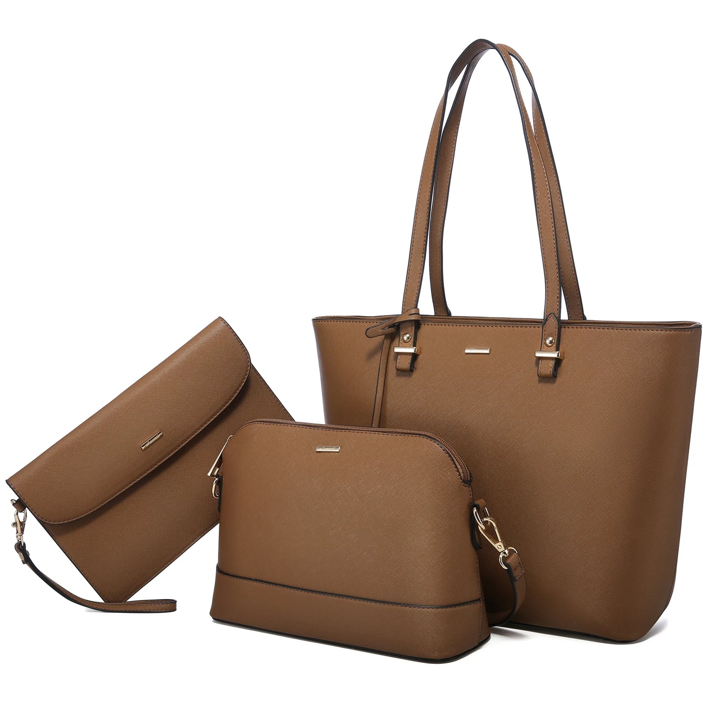 LOVEVOOK 2023 Designer PU Leather Ladies Shoulder Hand Bag 3 Pcs Luxury Purse and Handbags Set Large Cute Women Tote Bags-21