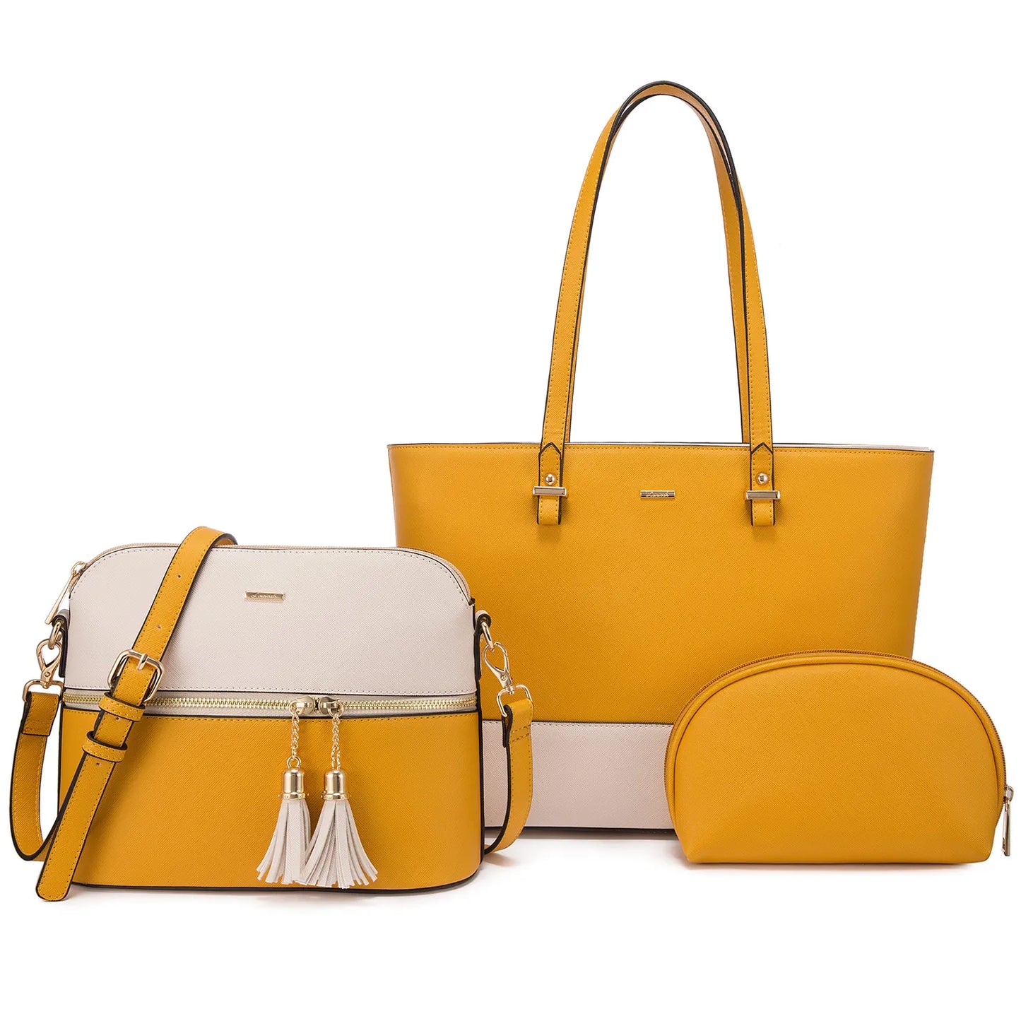 LOVEVOOK 2023 Designer PU Leather Ladies Shoulder Hand Bag 3 Pcs Luxury Purse and Handbags Set Large Cute Women Tote Bags-14
