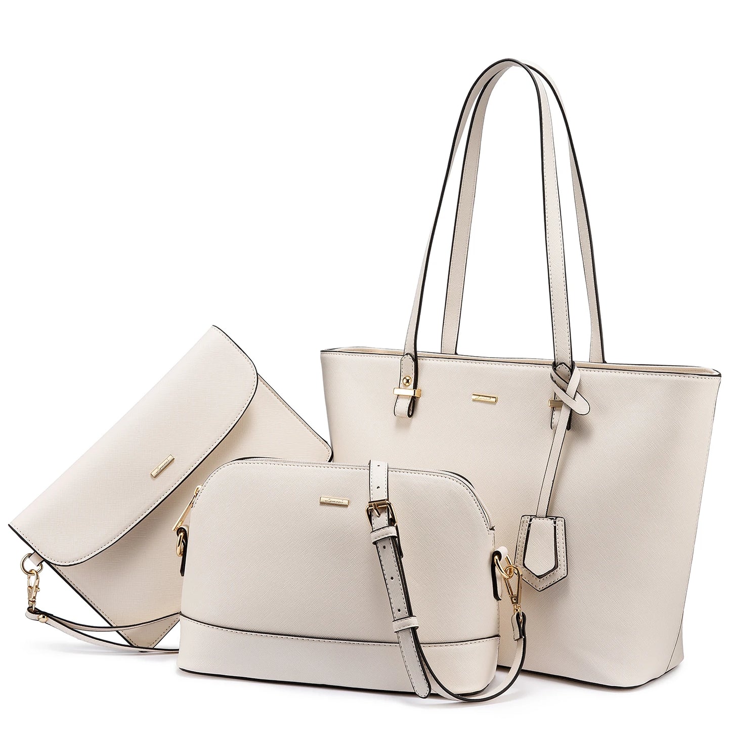 LOVEVOOK 2023 Designer PU Leather Ladies Shoulder Hand Bag 3 Pcs Luxury Purse and Handbags Set Large Cute Women Tote Bags-33