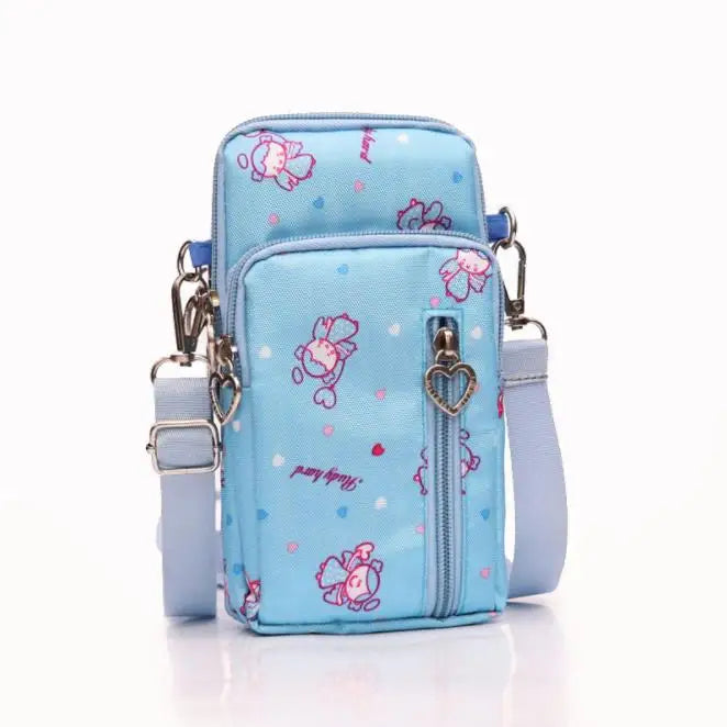 Custom Single Slant Women's Nylon Shoulder Phone Bag Handbags for Ladies Side Bags for Girls Mobile Phone Bag-11