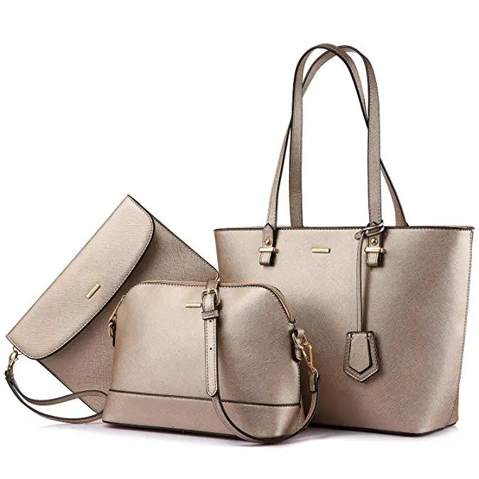 LOVEVOOK 2023 Designer PU Leather Ladies Shoulder Hand Bag 3 Pcs Luxury Purse and Handbags Set Large Cute Women Tote Bags-43