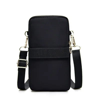 Custom Single Slant Women's Nylon Shoulder Phone Bag Handbags for Ladies Side Bags for Girls Mobile Phone Bag-2