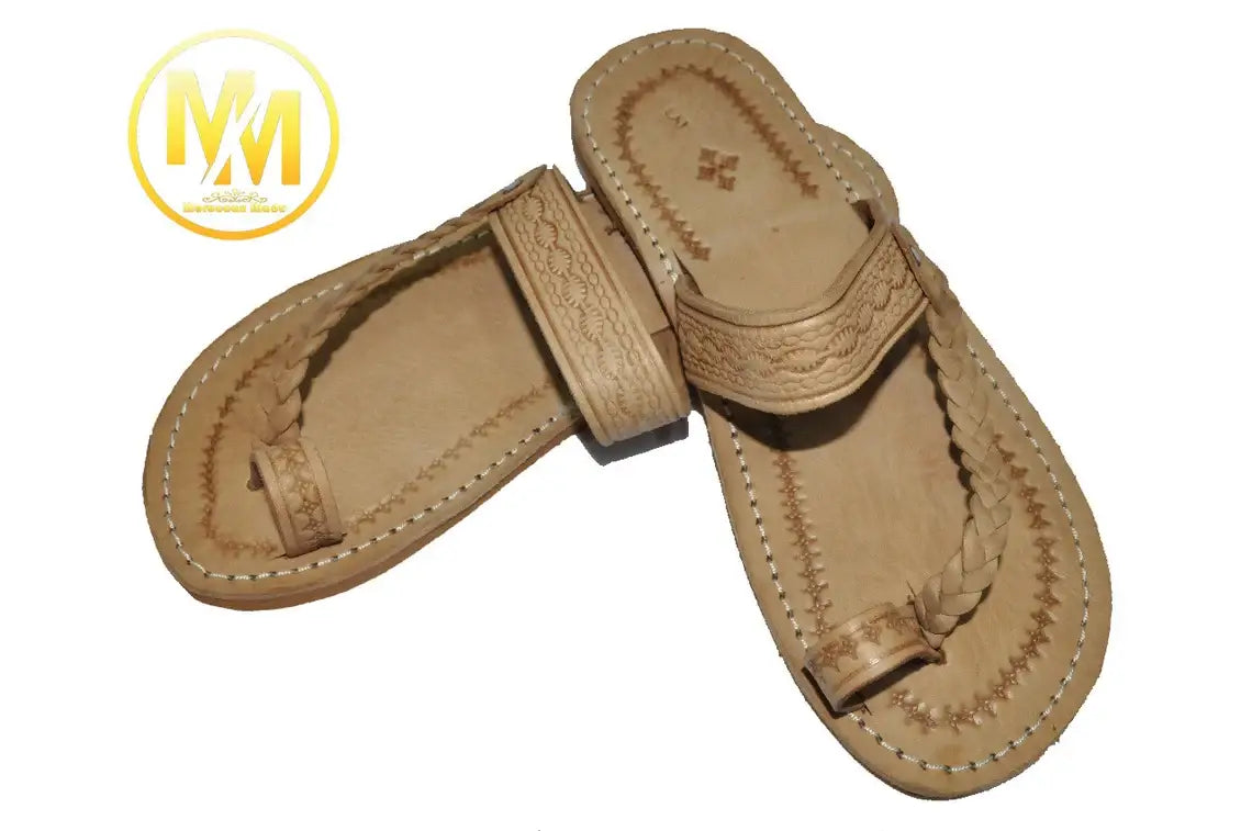Sandalias de color beige