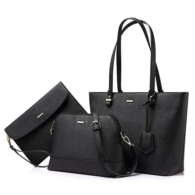 LOVEVOOK 2023 Designer PU Leather Ladies Shoulder Hand Bag 3 Pcs Luxury Purse and Handbags Set Large Cute Women Tote Bags-19