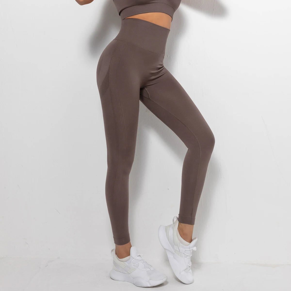 Customized High Waist Seamless Scrunch Butt Sports Tights for Women Gym Yoga Fitness Leggings Elastic Waist TikTok Trending-26