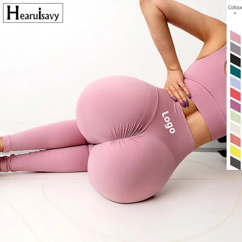 Scrunch Butt Lift Workout Leggings High Quality Naked-Feel Tummy Control Yoga Pant Female High Waist Gym V Shape Leggings-0