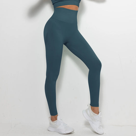 Customized High Waist Seamless Scrunch Butt Sports Tights for Women Gym Yoga Fitness Leggings Elastic Waist TikTok Trending-20