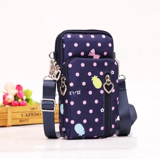 Custom Single Slant Women's Nylon Shoulder Phone Bag Handbags for Ladies Side Bags for Girls Mobile Phone Bag-10