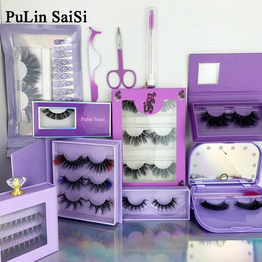 Real Mink Wholesale Fluffy Eyelashes 3d 4d Lashes Vendor Wholesale 20mm 25mm Mink Private Label Lashes 25 mm 3d Mink Eyelash-0