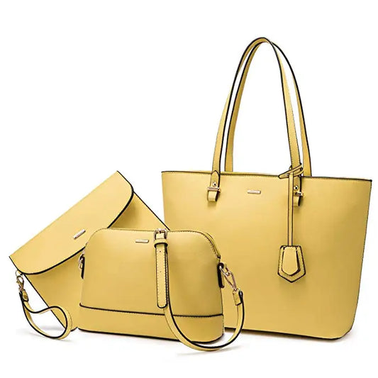 LOVEVOOK 2023 Designer PU Leather Ladies Shoulder Hand Bag 3 Pcs Luxury Purse and Handbags Set Large Cute Women Tote Bags-20