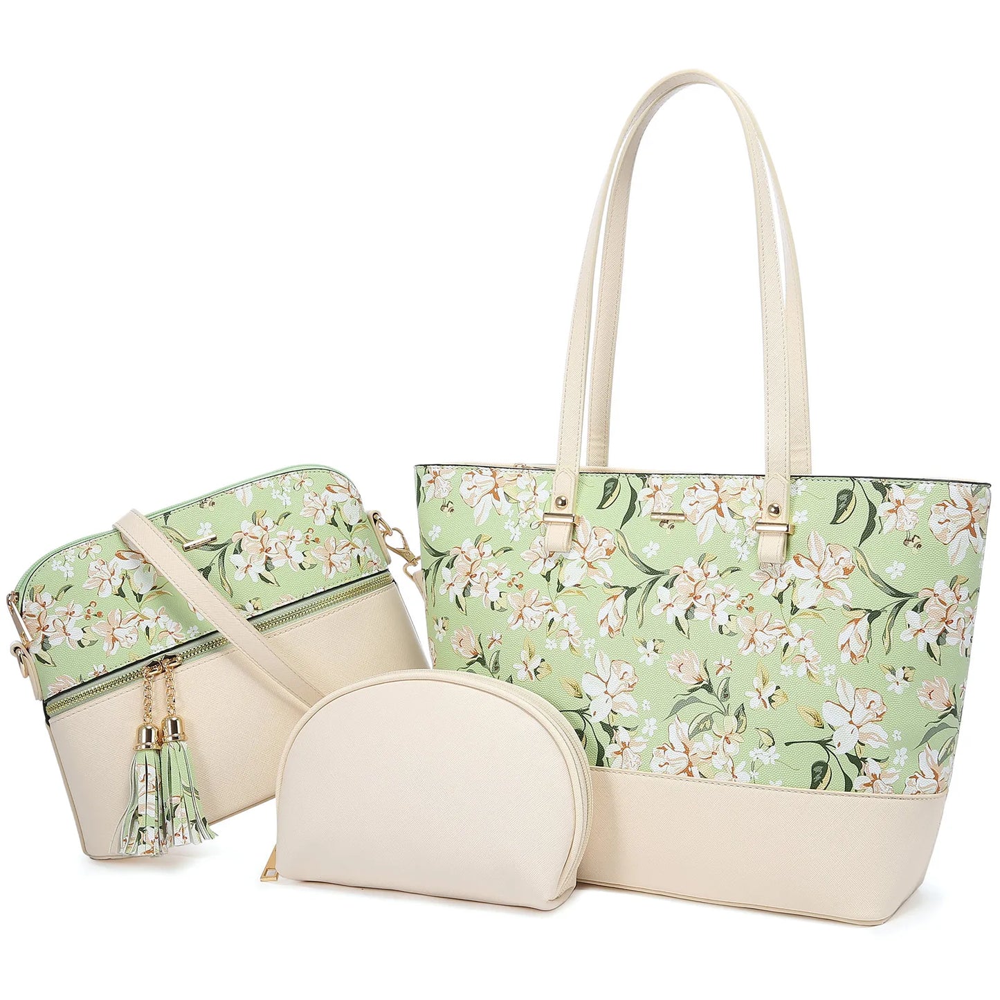 LOVEVOOK 2023 Designer PU Leather Ladies Shoulder Hand Bag 3 Pcs Luxury Purse and Handbags Set Large Cute Women Tote Bags-41