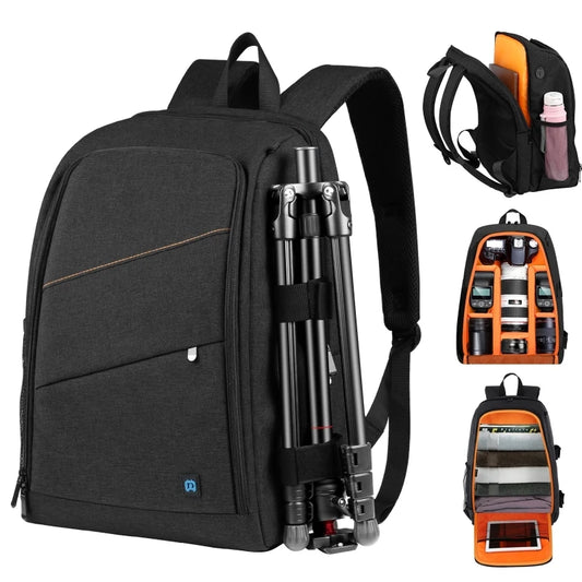 PULUZ Camera Bag Multi Function Outdoor Waterproof Scratch Proof Digital Camera Shoulder Backpack Rain Proof Camera Storage Bag-0